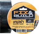 เทปผ้า ดำ 1.5"x9M FIX&BUILD+