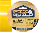 -เทปผ้า เหลือง 1"x9M FIX&BUILD+