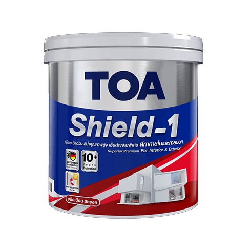 [1004358] สีน้ำภายนอก เนียน 2.5 กล. เบส A ชิลด์วัน นาโน TOA