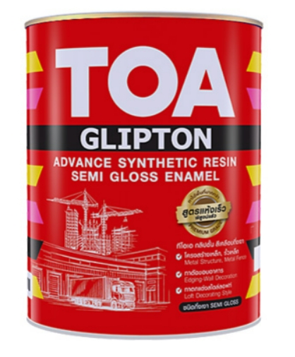 [1004392] สีเคลือบกึ่งเงา กลิปตั้น 1กล. เบส A TOA