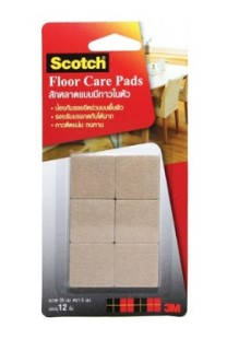 [1004566] สักหลาดเหลี่ยมมีกาวในตัว 28มม. สีเบจ 3M