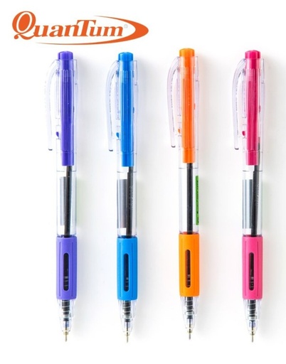 [1004616] ปากกาควอนตั้ม 007 ฮิทซ์ 0.7 น้ำเงินคละสี