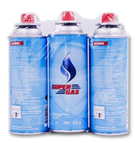 [1004803] แก๊สกระป๋อง 250ml SuperGas (PK3)