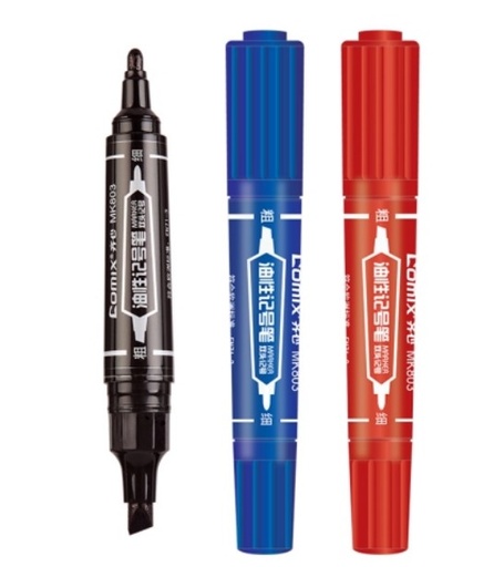 [1005265] ปากกามาร์คเกอร์ 2-6มม MK803-X สีแดง COMIX+