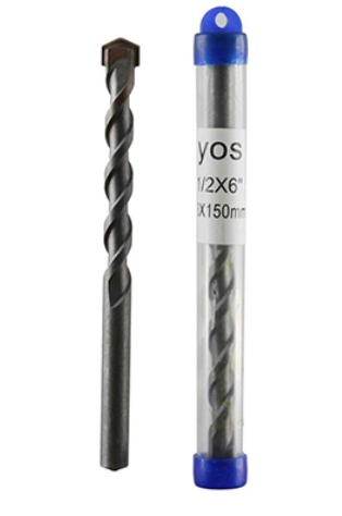 [1005971] ดอกสว่านเจาะปูน อย่างดี 1/2x6 YOS