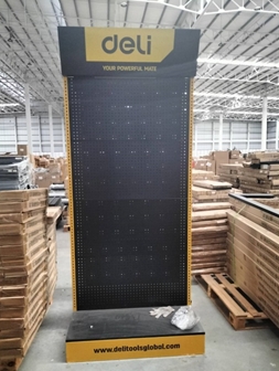 [1006252] ชั้นDisplay DJ607 100*200 cm DELI ดำเหลือง+