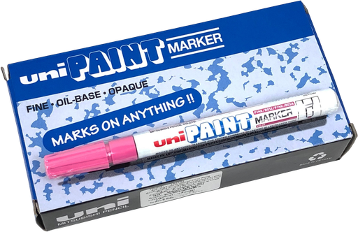 [1006871] ปากกาเมจิ ถาวร PX21 สีชมพู UNI PAINT