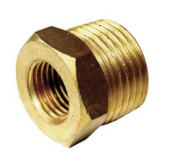 [1007323] ลดเหลี่ยม ทองเหลือง 3/4"X1/2"