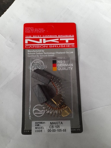 [1007376] แปรงถ่านNKT รุ่น CB-105 รหัส00-00-105 FOR MAKITA