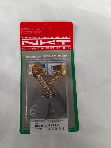 [1007390] แปรงถ่านNKT รุ่น BM25Y รหัส00-99-043 FOR HITACHI