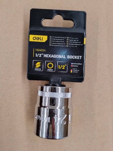 [1007544] ลูกบล็อค 24mm EDQ4024 DELI+