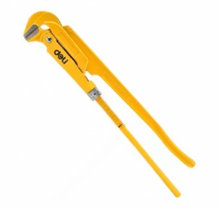 [1007605] ประแจคอม้า45 1.5" เหลือง EDL105255 DELI+