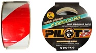 [1007622] เทปสะท้อนแสงแดงขาว 2"*20m PILOT=