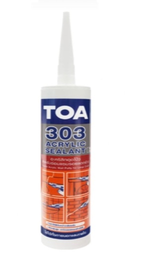 [1007768] อะคริลิกอุดโป๊ว303 280มล. สีเทา ทีโอเอ