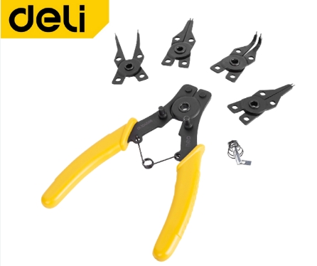 [1000547] คีมหนีบ-ถ่าง4 หัว มัลติฟังชั่น 6" EDL104506 DELI+
