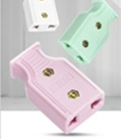 [1007838] ปลั๊กตัวเมีย 2ขา 250V 10A คละสี