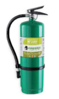 [1007915] เครื่องดับเพลิงระเหย 10 ปอนด์ BF2000 FIREMAN (ถังเขียว)