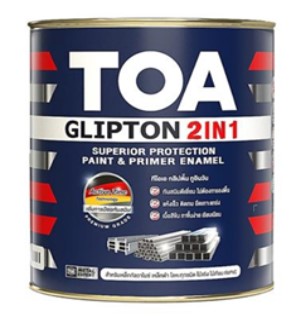 [1007953] สีเคลือบเงา 2IN1 กลิปตั้น #GG800 1 กล. สีดำ TOA