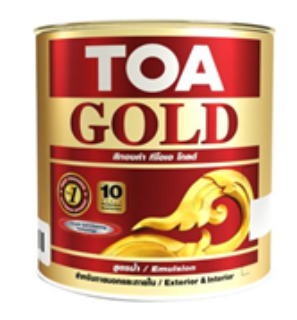 [1008103] อะคริลิกสูตรน้ำ GW919 1/4 แกลลอน สีทอง TOA