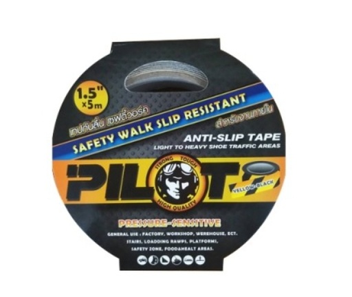 [1008163] เทปโฟมกันลื่น เหลืองดำ 38mm*5m PILOT