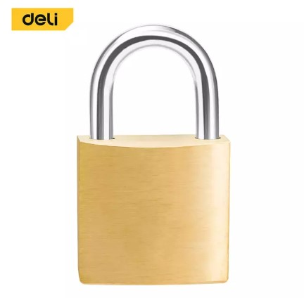 [1008277] กุญแจทองเหลือง 30mm EDL508908 DELI+