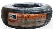 [1008292] สายไฟ VCT 2x2.5มม 50ม. PKS