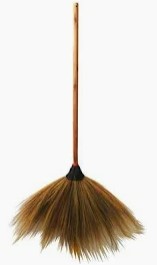 [1008367] ไม้กวาดอ่อน อย่างหนา ด้ามไม้