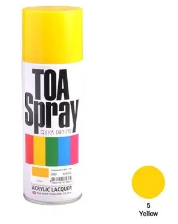 [1008527] ทีโอเอ สเปรย์ อเนกประสงค์ #005 400cc YELLOW TOA