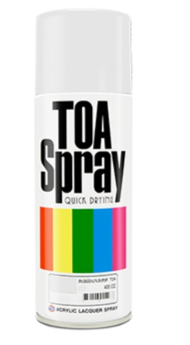 [1008530] ทีโอเอ สเปรย์ รองพื้น #065 400cc FLAT WHITE TOA