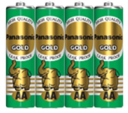 [1008577] ถ่าน PANASONIC GOLD AA R6GT/4SL แพ็ค 4 ชิ้น