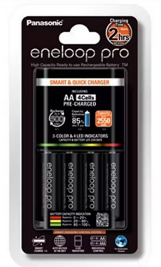 [1008587] เครื่องชาร์จพร้อมถ่าน CHARGER KIT PANASONIC K-KJ55HCC40T