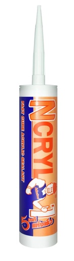 [1008617] ซิลิโคนอะคริลิก Ncryl1 FC สีขาว 260ml Adheseal