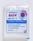 [1008652] ถุงหูหิ้วเกรด A 6x14" 500G ตราเฟื่องฟ้า