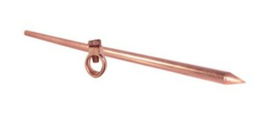 [1008658] แท่งกราวด์โหลด 3/8'' X 8 ft พร้อมแคลมป์หัวใจ