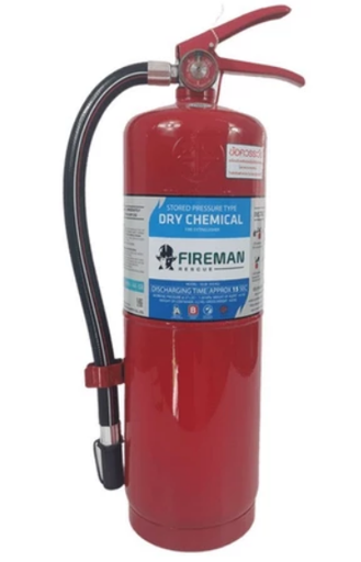 [1008748] เครื่องดับเพลิงชนิดผงเคมีแห้ง 10 ปอนด์ 4A5B FIREMAN
