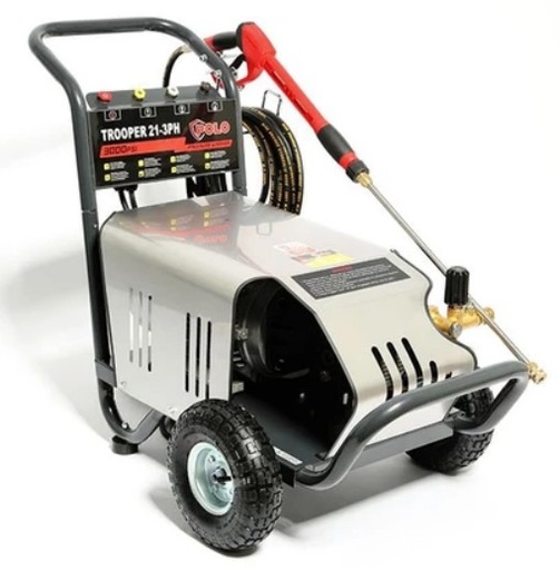 [1008756] POLO TROOPER21-3PH เครื่องฉีดน้ำแรงดันสูง 206Bar 7.5 kW. 380V.
