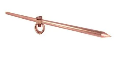 [1009053] แท่งกราวด์โหลด 3/8'' X 6 ft พร้อมแคลมป์หัวใจ