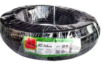 [1009126] สายไฟ VCT 3x4 50m. TUW