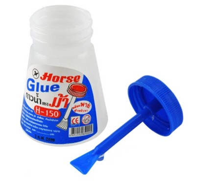 [1009231] กาวน้ำ ขวดมีพาย H-150 150cc ตราม้า
