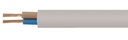 สายไฟคู่ VAF 2x1.5 sq.mm 100m. ขาว UNITED (ตัดขายเป็นเมตร)