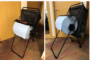 [1009448] รถเข็นจ่ายกระดาษชำระ WypAll® Floor Mount Jumbo Roll Dispenser