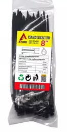 [1009552] เคเบิ้ลไทร์ ยาว8" 3.5*200 สีดำ แพ็ค 100 Adhawk