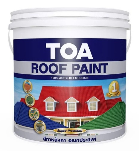 [1009599] สีน้ำอะคริลิค ทาหลังคา TOA #R101 1ก.ล.