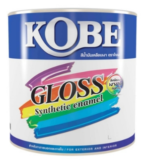 [1009600] สีเคลือบเงา 1/4กล. #K500 สีขาว KOBE