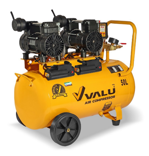 [1009625] ปั๊มลมออยล์ฟรี 50L 750W 2HP V101-E0750W02-50L VALU