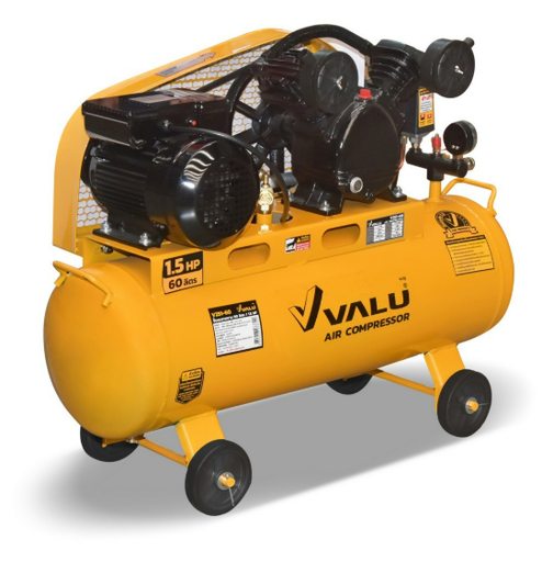[1009627] ปั๊มลมสายพาน 60L 1100W 1.5HP V101-V251-060L VALU