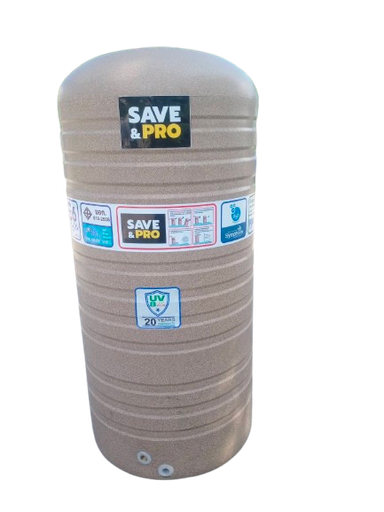 [1009921] ถังเก็บน้ำ 1000L รุ่น Granito Stone - sand SAVE&PRO