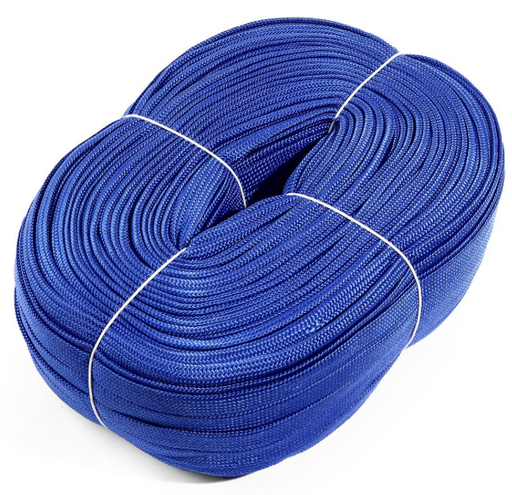 [1009933] เชือกถักแบน 3/4 K434-0020 สีน้ำเงิน (100 เมตร) KT-N