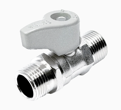 [1010038] บอลวาล์วมินิ 1/2" ผผ สีเงิน SANWA