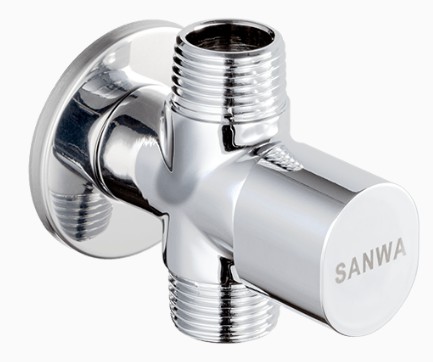 [1010154] สต๊อปวาล์ว 1/2" (15mm.) CSV15-2W  2 ทาง SANWA JET